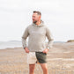 The Harlequin Rugby Shorts - Mens - Cream & Dark Olive