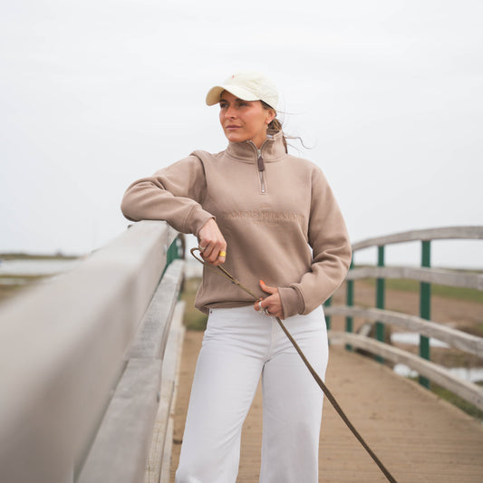 The Felbrigg 1/4 Zip - Womens - Taupe
