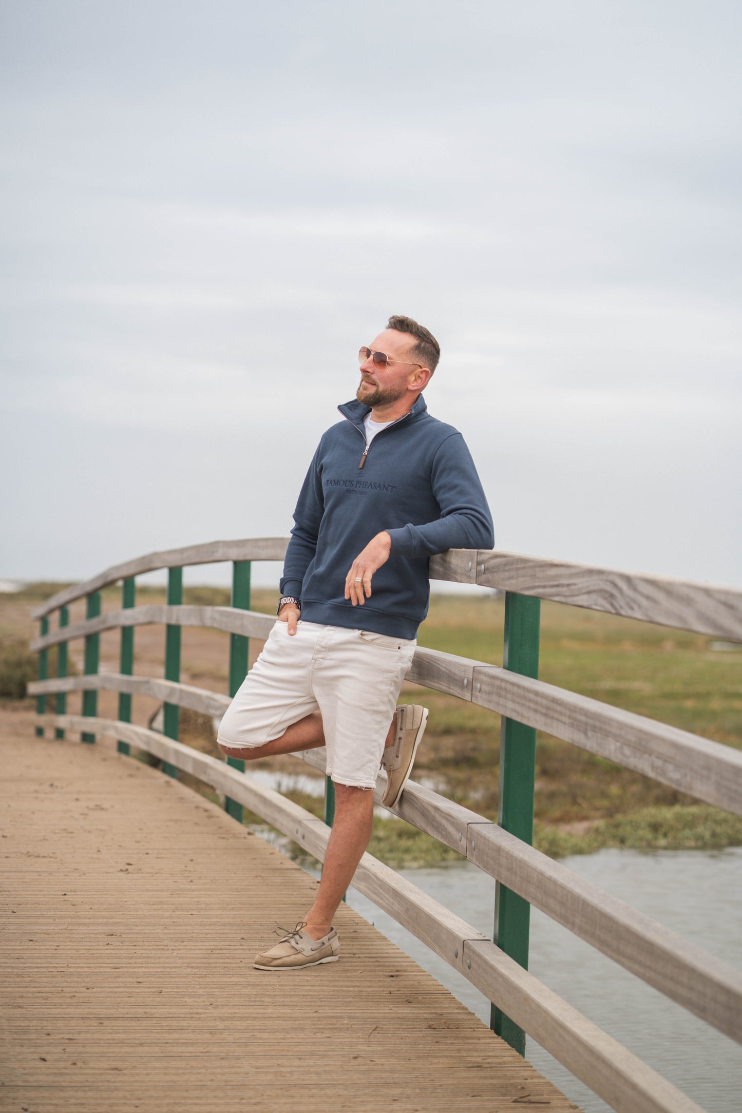 The Felbrigg 1/4 Zip - Mens - Midnight Navy