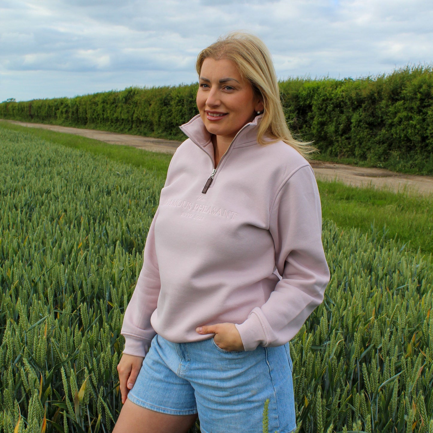The Felbrigg 1/4 Zip - Womens - Soft Pink