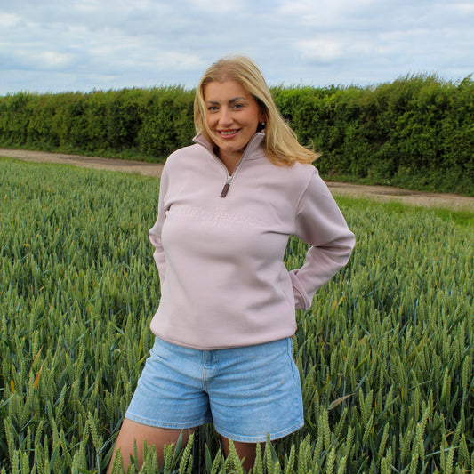 The Felbrigg 1/4 Zip - Womens - Soft Pink