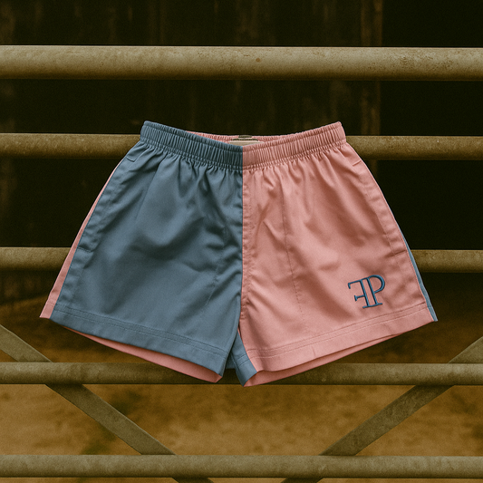 The Harlequin Rugby Shorts - Mens - Pink & Blue